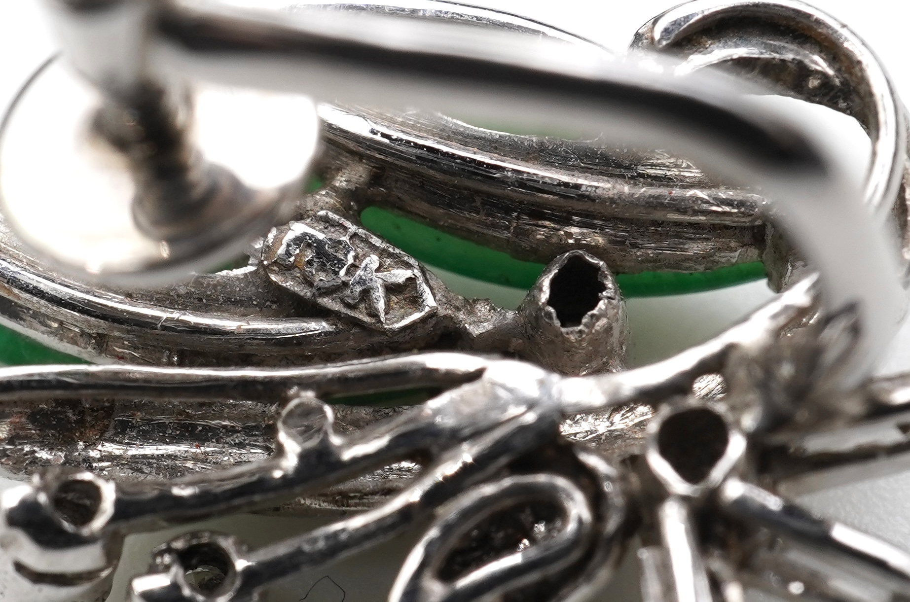 Chow Tai Fook, a jadeite and diamond demi-parure, 1960s